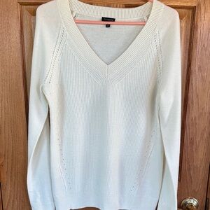 Talbots Lightweight Cream Sweater
